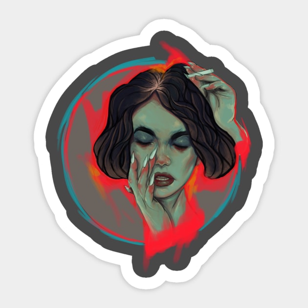 Blow me Sticker by Magda